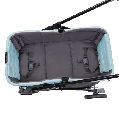 Expedition Double Stroller Wagon | 2-Seater Push & Pull Wagon with Canopy, Large Storage & 3-Point Harness, 6m+