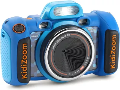 VTech KidiZoom Duo Camera FX, Dual Lens Kids Digital Camera with Photo & Video Effects, Voice Recorder, and Learning Games for Ages 3+