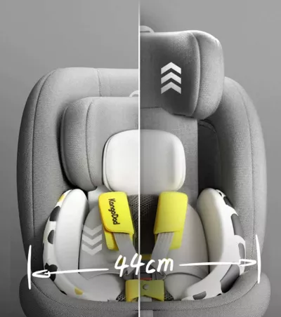 Kango Dad Modern 360° Rotating Car Seat | From Newborn to Toddler | Isofix & Belt Compatible