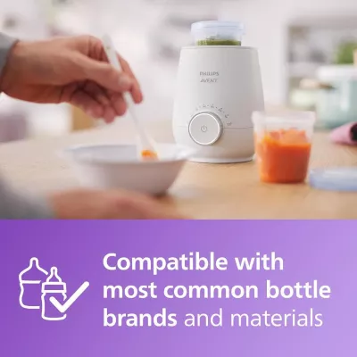 Philips Avent Premium Fast Bottle Warmer, Fast, Safe & Gentle Warming for Milk and Baby Food