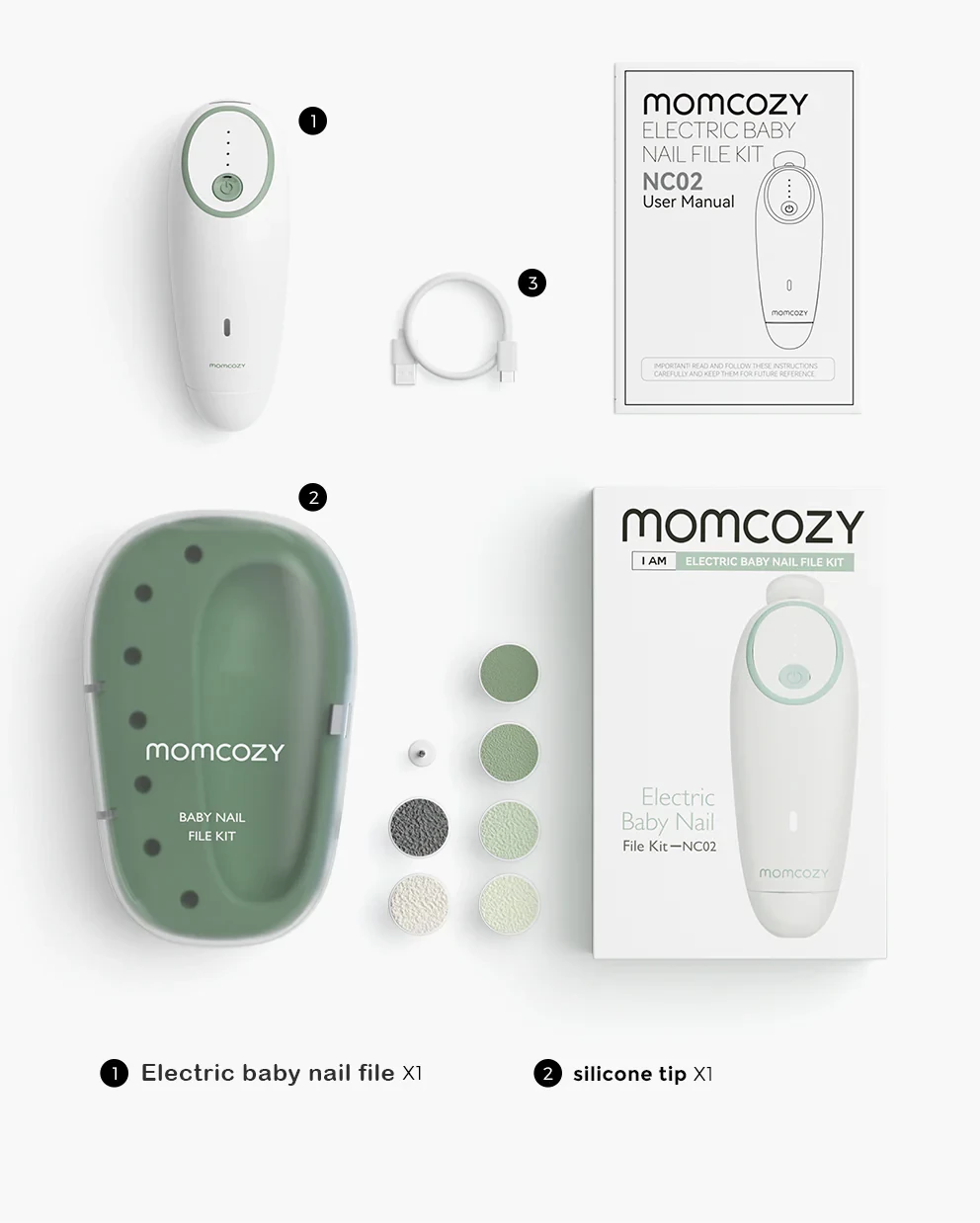 Momcozy Electric Baby Nail File
