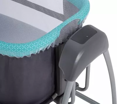 Mastela Deluxe 4-in-1 Baby Bassinet, Cradle Swing & Sleeper with Mosquito Net – 5 Swing Speeds, Timer, USB/Battery Powered – Newborn to 36 Months