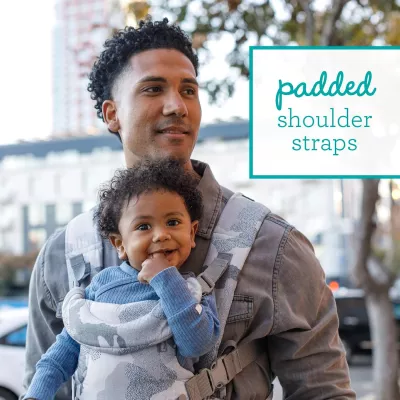 Infantino Flip Advanced 4-in-1 Carrier, Convertible Baby Carrier, Face-In & Face-Out Front and Back Carry , For Newborns & Toddlers, Camo print