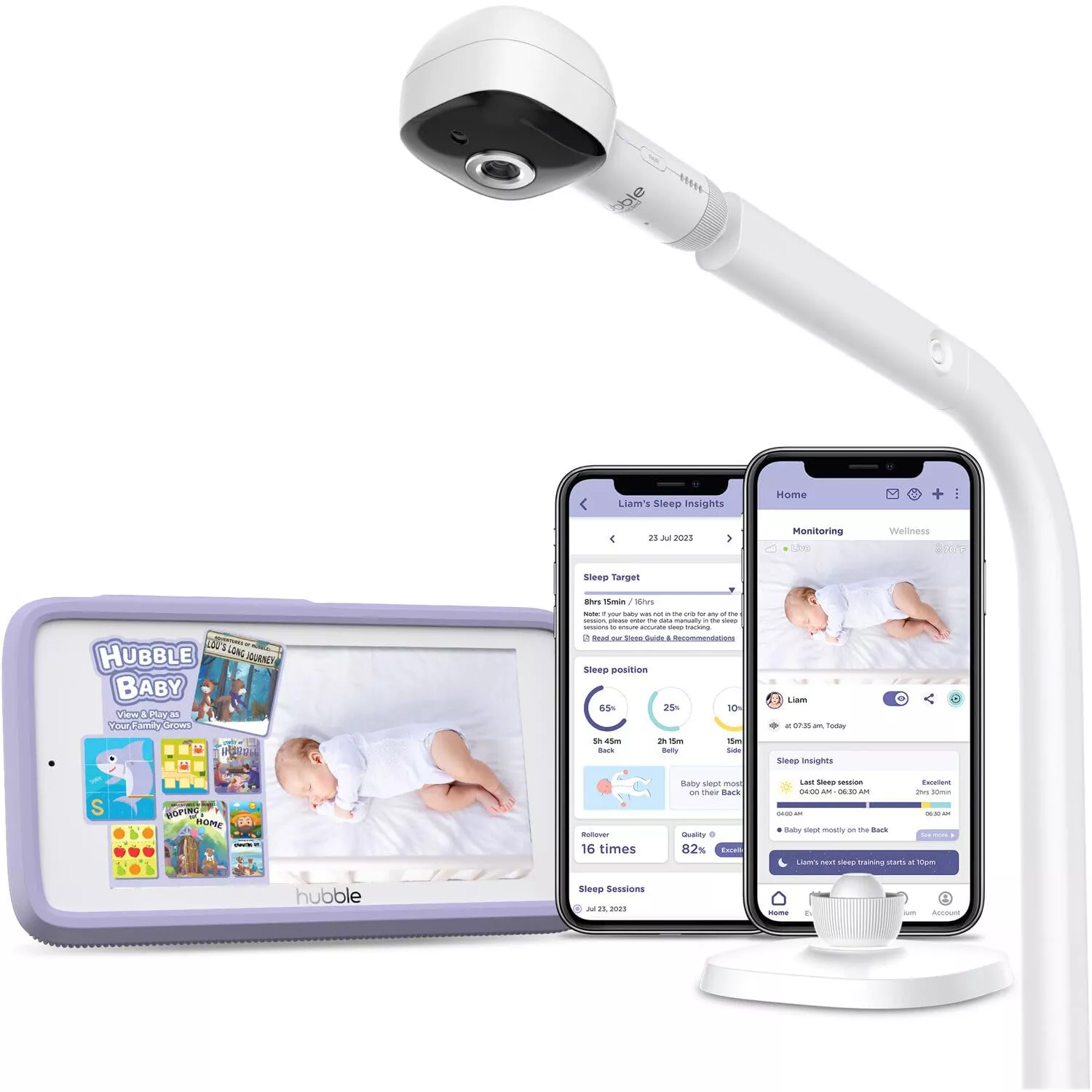 HUBBLE CONNECTED SkyVision AI Powered HD bABY mONITOR