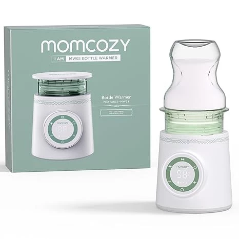 Momcozy Portable Bottle Warmer for Travel | Cordless Fast Heating, Leak-Proof Design, Long Battery Life, Fits Dr. Brown, Philips Avent, Medela, Tommee Tippee, Comotomo