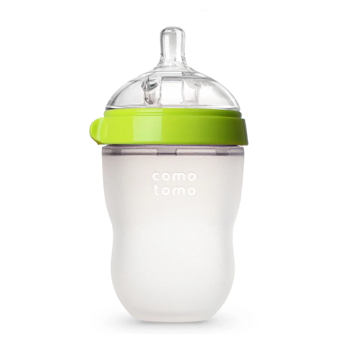 Comotomo Natural Feel Baby Feeding Bottle - Green & White,150 ml,250ml, 1pc & 2pc
