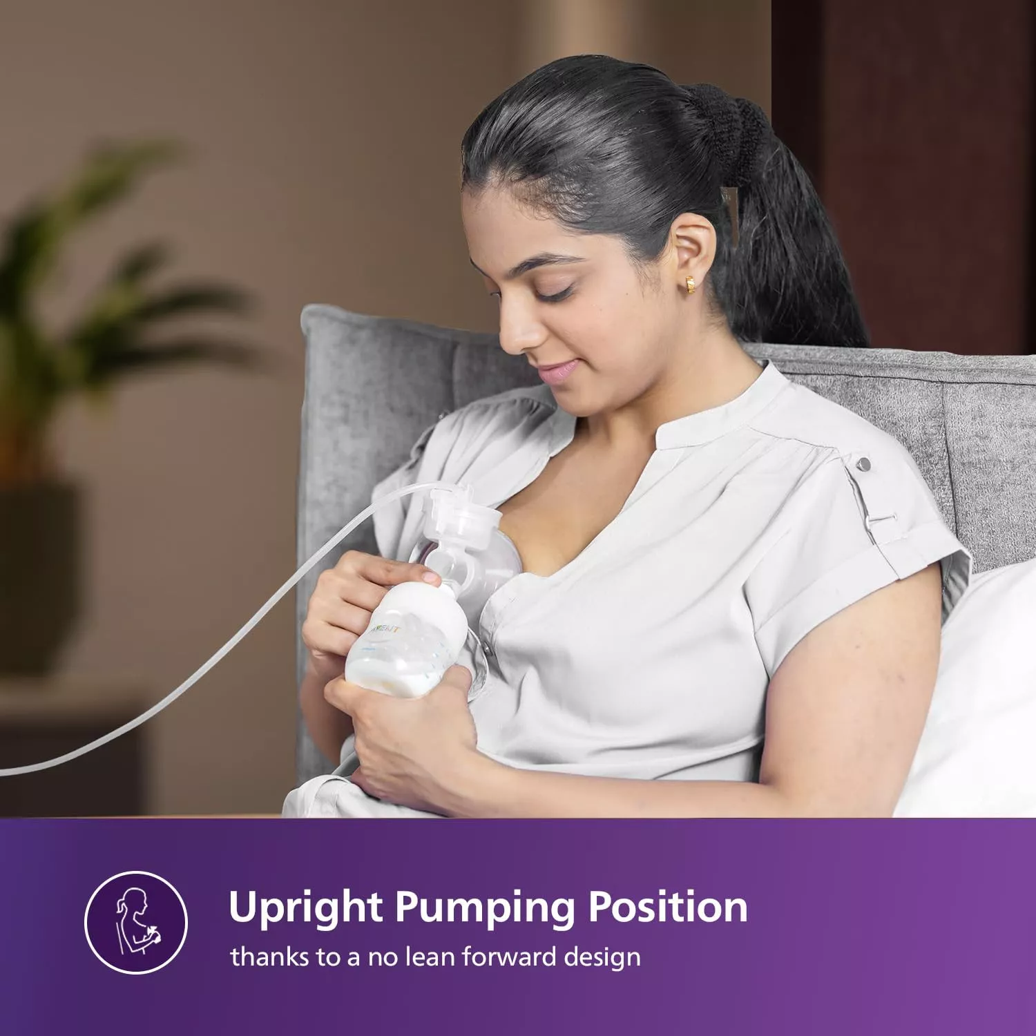 Philips Avent Electric Breast Pump – Natural Motion Technology, 3X Faster Expression, Quiet Motor, One Size Fits All, Memory Function