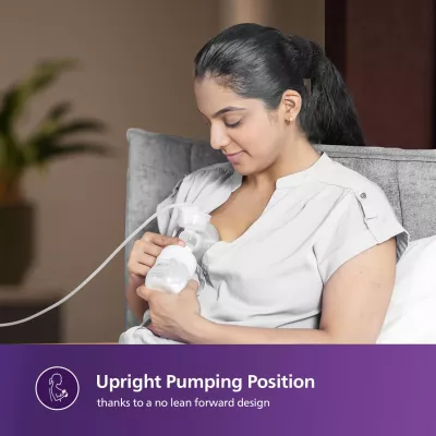 Philips Avent Electric Breast Pump – Natural Motion Technology, 3X Faster Expression, Quiet Motor, One Size Fits All, Memory Function