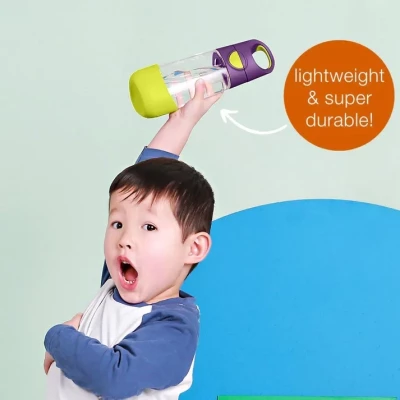 B.Box Tritan Kids Water Bottle 450ml | Leakproof, Easy Grip, Durable Straw Drink Bottle for School & Everyday Use