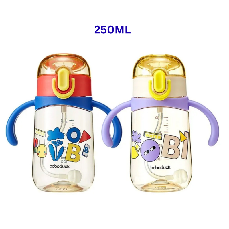 Boboduck Baby Learning Cup – BPA-Free Sippy Cup with Leak-Proof Straw for Easy Baby Self-Feeding