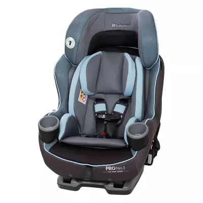 Baby Trend Protect Car Seat, Adjustable Booster Seat with Side Impact Protection, Cup Holders & Foldable Design