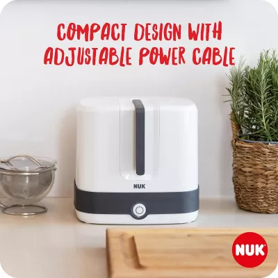 NUK Vario Express Bottle Steriliser, Steam Sterilizer, Upto 6 Bottles in 6 Minutes